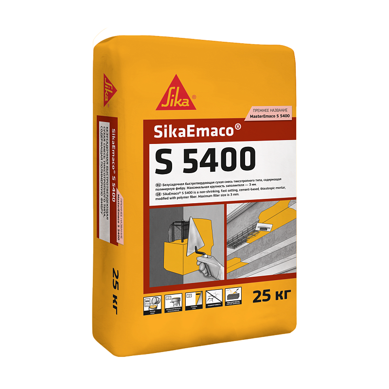 Безусадочная смесь SikaEmaco&nbsp;S&nbsp;5400 (MasterEmaco&nbsp;S&nbsp;5400)